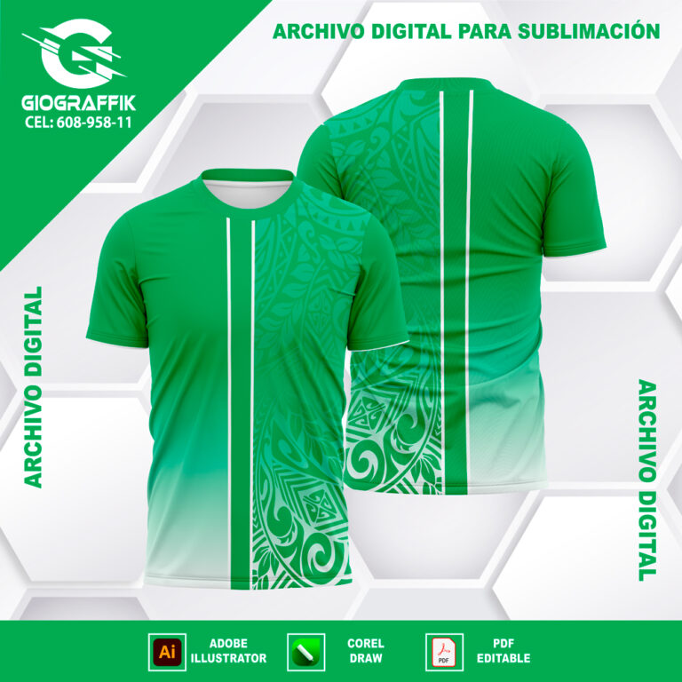 GREEN FLORAL DEGRADE