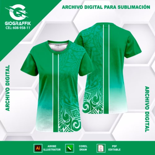 GREEN FLORAL DEGRADE