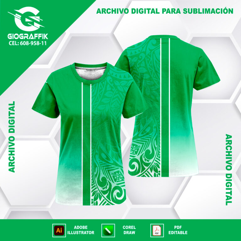 GREEN FLORAL DEGRADE
