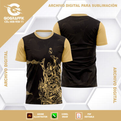 GUERRERO SAMURAI CREMA TRAMA BLACK