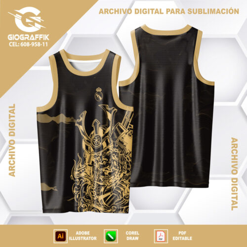 GUERRERO SAMURAI CREMA TRAMA BLACK