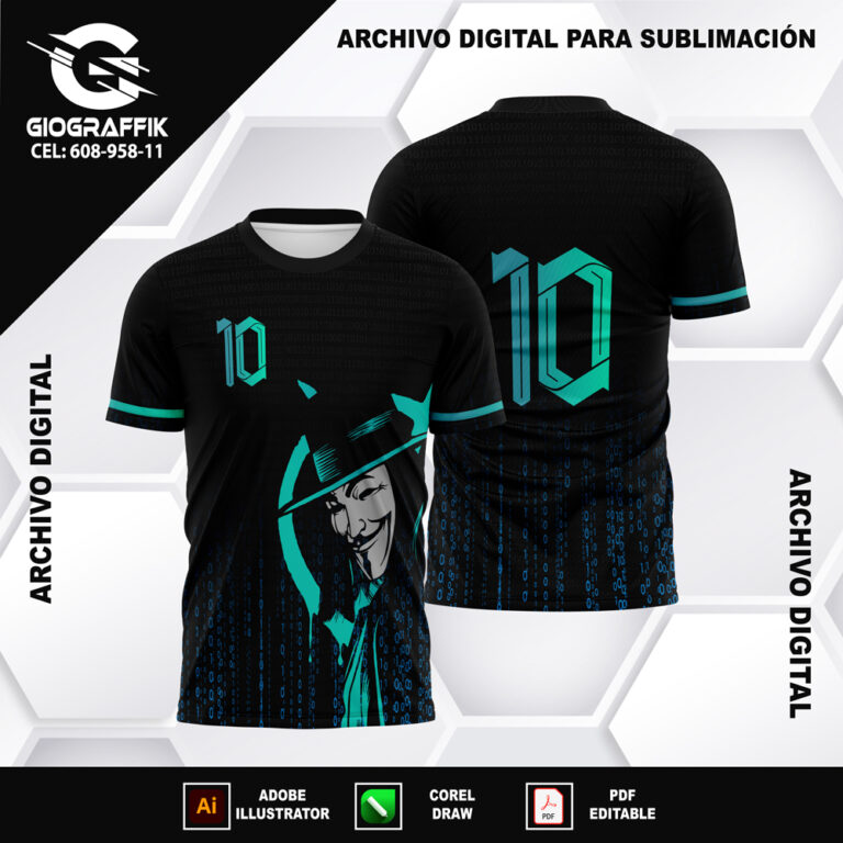 HACKERS BLACK CIAN DEGRADE 012 CERO