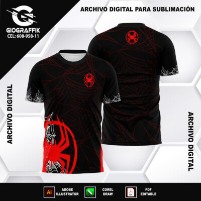 HOMBRE ARAÑA PATTERNS GUINDO RED