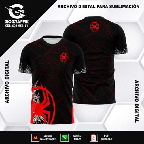 HOMBRE ARAÑA PATTERNS GUINDO RED