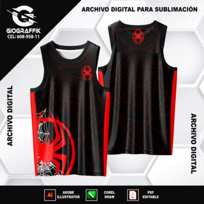 HOMBRE ARAÑA PATTERNS GUINDO RED