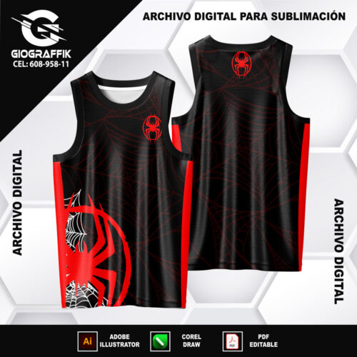 HOMBRE ARAÑA PATTERNS GUINDO RED