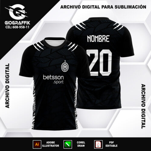INTER DE MILAN AGT PATTERN BLACK
