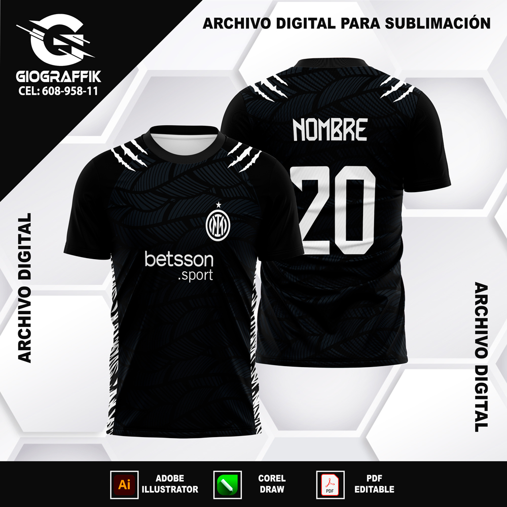 INTER DE MILAN AGT PATTERN BLACK C INTER DE MILAN AGT PATTERN BLACK C