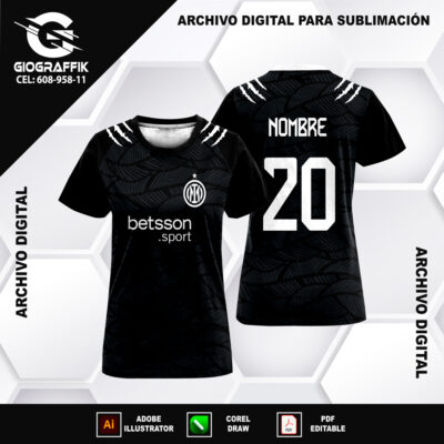 INTER DE MILAN AGT PATTERN BLACK