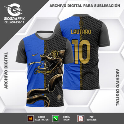 INTER DE MILAN BLUE COBRA PATTERN GRIS