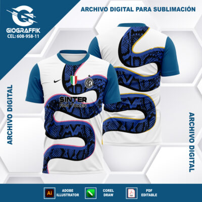 INTER DE MILAN COBRA BLACK BLUE TRAMA