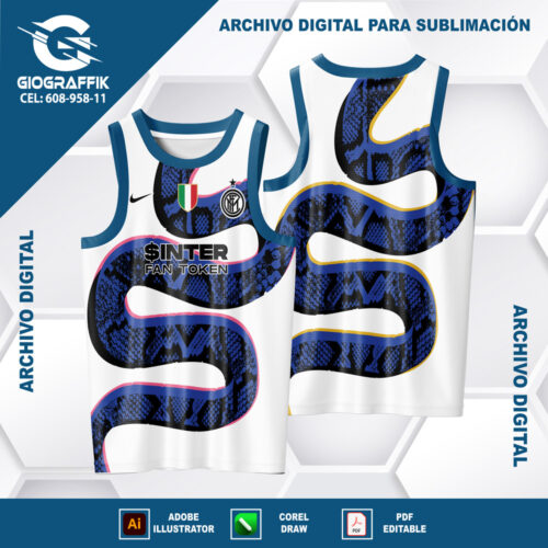 INTER DE MILAN COBRA BLACK BLUE TRAMA