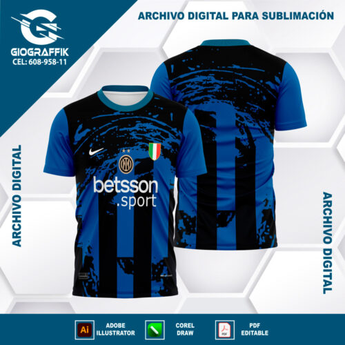 INTER DE MILAN GRUNGE BLUE