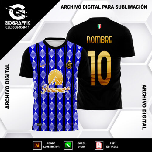 INTER DE MILAN PATTERN GEOMETRIC