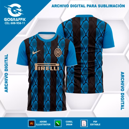 INTER DE MILAN PATTERNS BLACK 2022-23