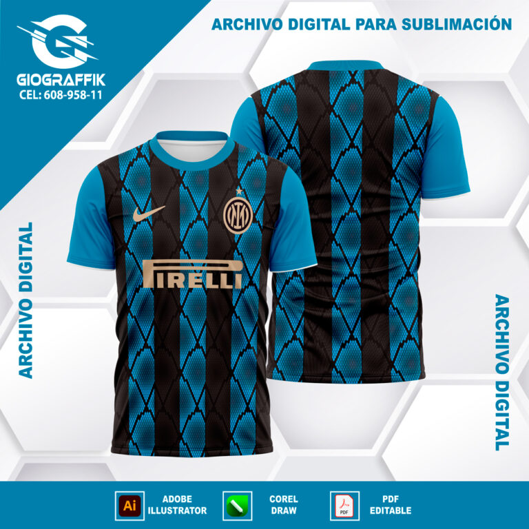 INTER DE MILAN PATTERNS BLACK 2022-23