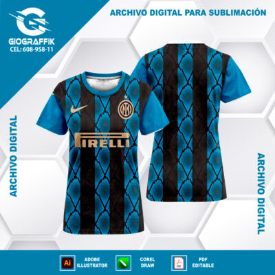 INTER DE MILAN PATTERNS BLACK 2022-23