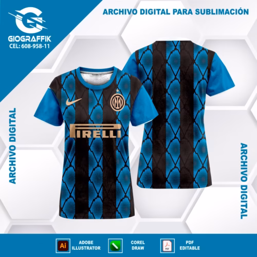 INTER DE MILAN PATTERNS BLACK 2022-23