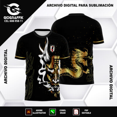 JAPON DIABLO BLACK DRAGON DORADO