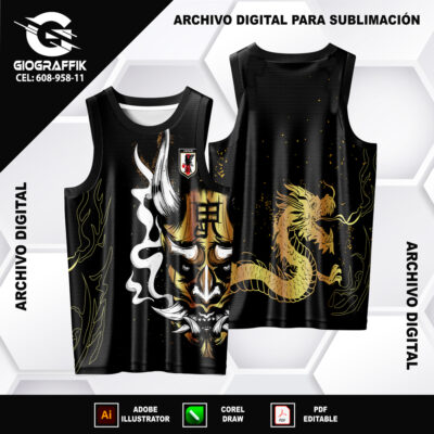 JAPON DIABLO BLACK DRAGON DORADO