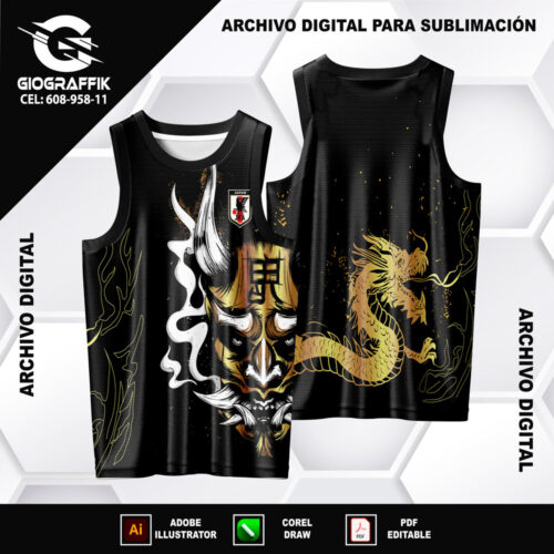 JAPON DIABLO BLACK DRAGON DORADO