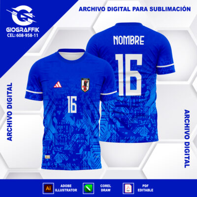 JAPON DIAGRAMA GEOMETRIC DEGRADE BLUE