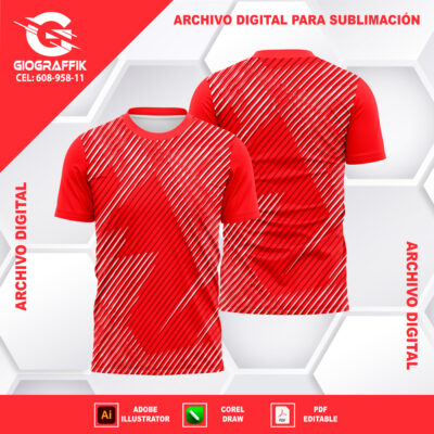 JAPON GEOMETRICO RED