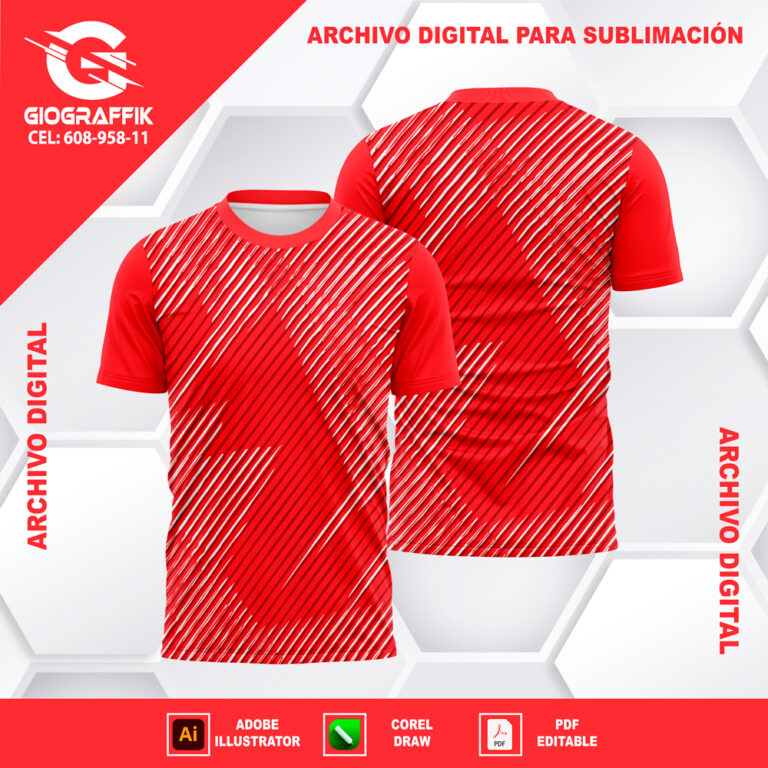 JAPON GEOMETRICO RED