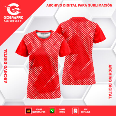 JAPON GEOMETRICO RED