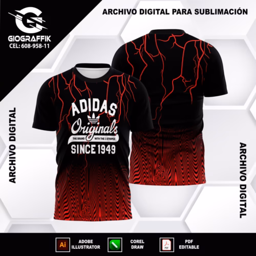 JERSEY RAYO TRAMA RED YELLOW