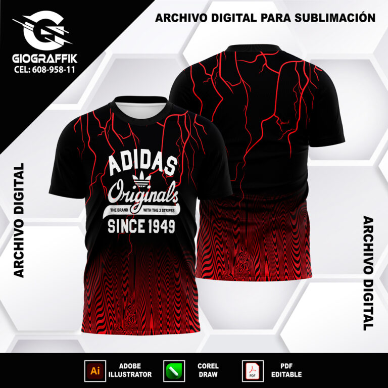 JERSEY RAYO TRAMA RED YELLOW