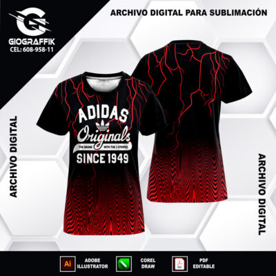 JERSEY RAYO TRAMA RED YELLOW