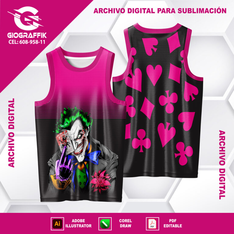 JOKER MAGENTA NAIPES BLACK