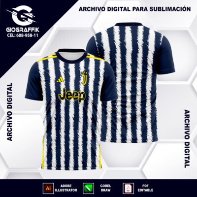 JUVENTUS BLUE LINEA RAYADOS