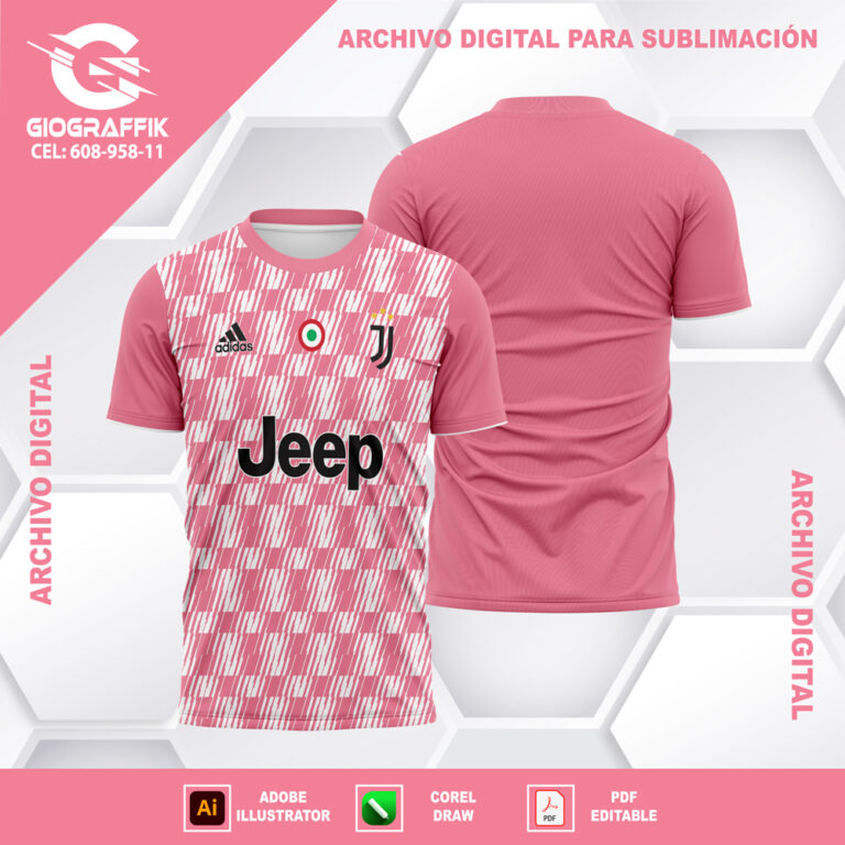 JUVENTUS TRAMA PATTERNS ROSADO