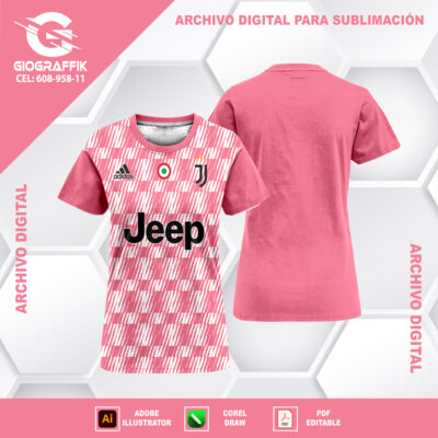 JUVENTUS TRAMA PATTERNS ROSADO