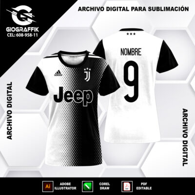JUVENTUS WHITE GEOMETRIC BLACK