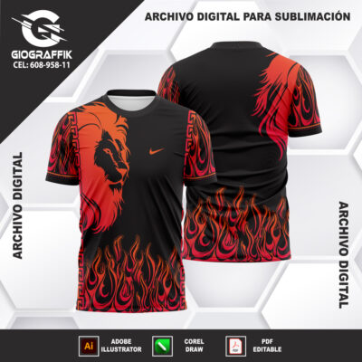 LEON DEGRADE ORANGE BLACK LLAMAS