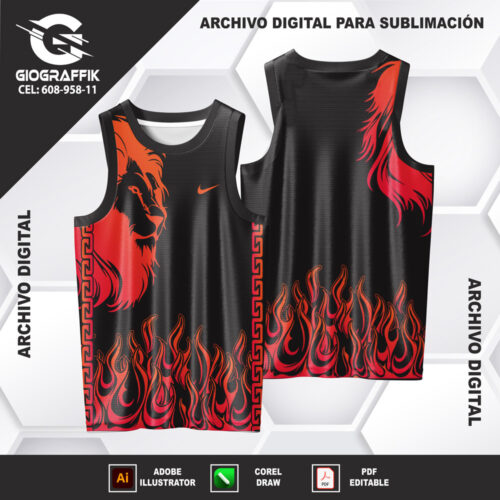 LEON DEGRADE ORANGE BLACK LLAMAS