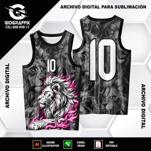 LEON LLAMAS MAGENTA BLANCO PATTERNS