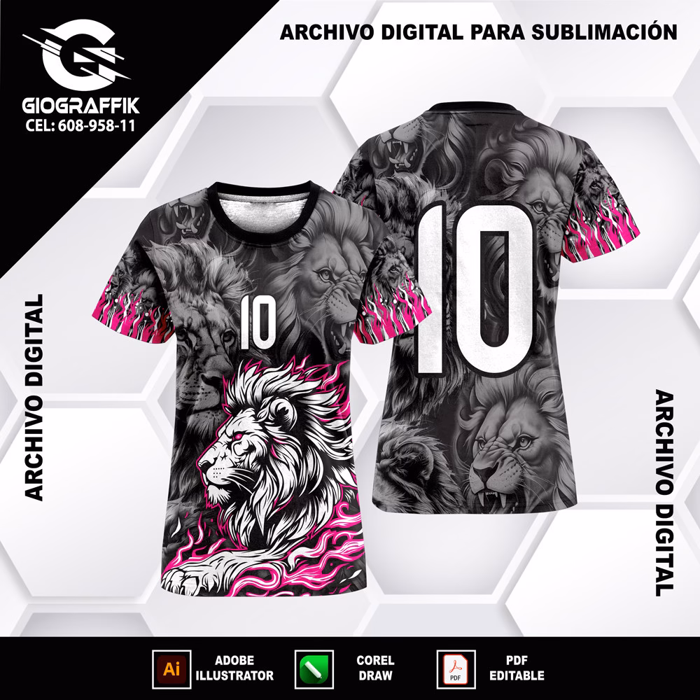 LEON LLAMAS MAGENTA BLANCO PATTERNS - Imagen 3