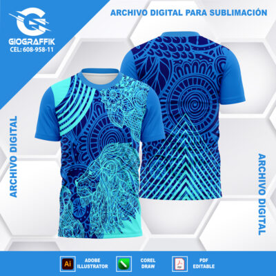 LEON MANDALA VERDE AGUA BLUE