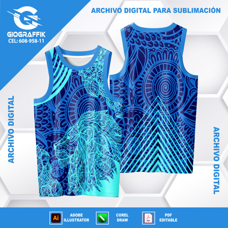 LEON MANDALA VERDE AGUA BLUE