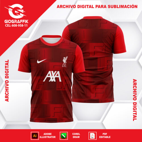 LIVERPOOL ENTRENAMIENTO RED DEGRADE 2023-24