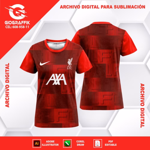 LIVERPOOL ENTRENAMIENTO RED DEGRADE 2023-24