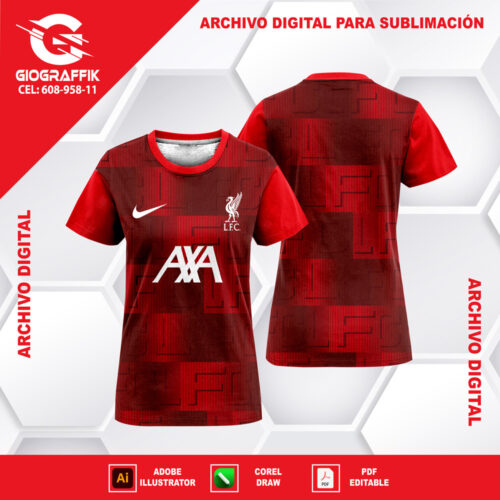 LIVERPOOL ENTRENAMIENTO RED DEGRADE 2023-24