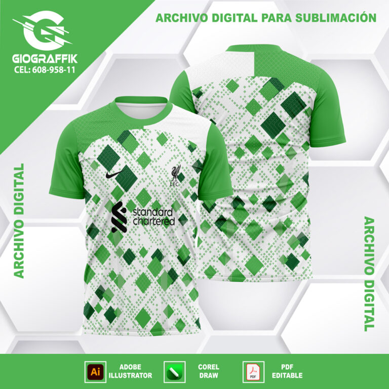 LIVERPOOL GEOMETRIC TRAMA GREEN
