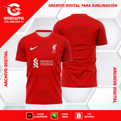 LIVERPOOL LINEAS RED DESIGN