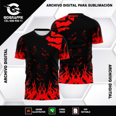 LLAMAS GRUNGE RED BLACK MANCHAS ACUARELA