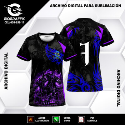 LOBO FUEGO MORADO BLACK BLUE